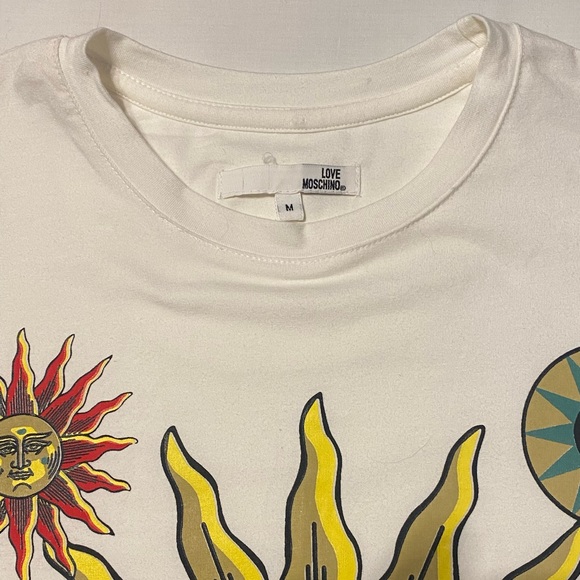 Love Moschino Sun Smiley-motif T-shirt - Picture 3 of 3